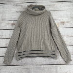 prAna Funen Loop Tunic Sweater Womens XL Gray Oatmeal Blew